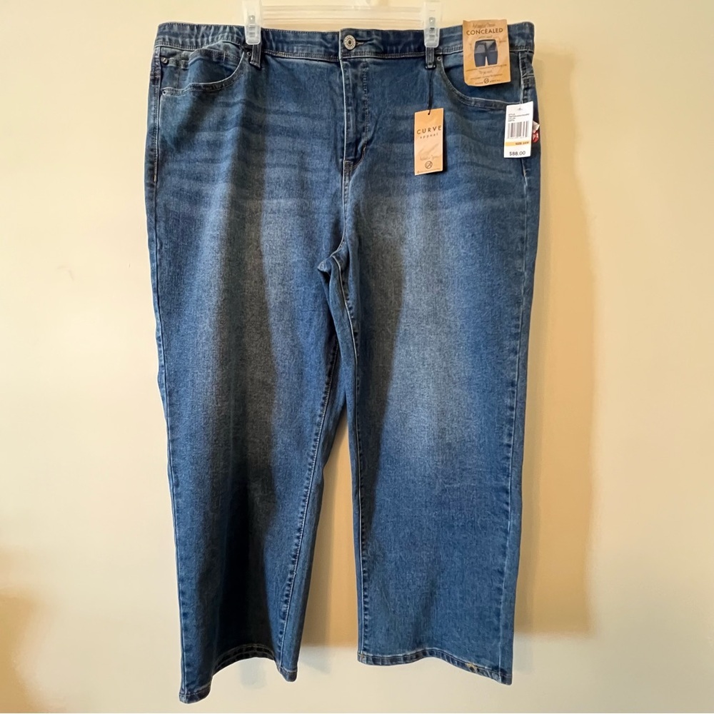 Curve Appeal 24W Comfort Waist High-Rise Straight Jeans